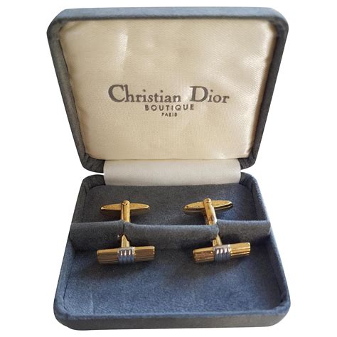 dior cufflink|christian dior gold cufflinks.